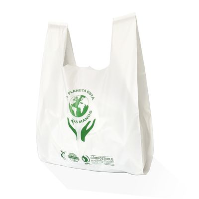 Sacos de compras biodegradáveis Hdpe Sacos de compostagem compostáveis