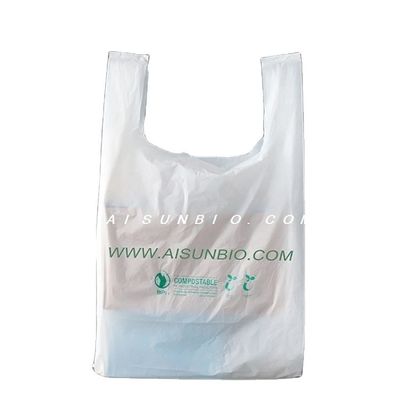Embalagem As4736 Sacos de alimentos compostáveis com alças de plástico