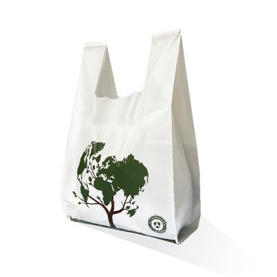Pequenas bolsas de compras biodegradáveis compostáveis PBAT Amido de milho para alimentos