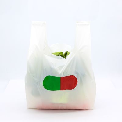 AISUN Customize Printed Direct Factory Sale 100% PLA PBAT biodegradável sacos de compras compostáveis para supermercado