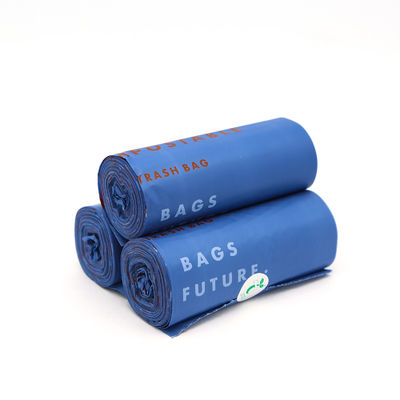 Logotipo personalizado Biodegradável Amido de milho PLA PBAT T-shirt sacos de mão sacos de compras sacos plásticos compostáveis