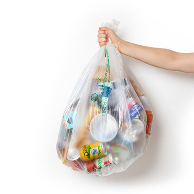 Bolsa de compras de camisetas biodegradável de amido de milho orgânico