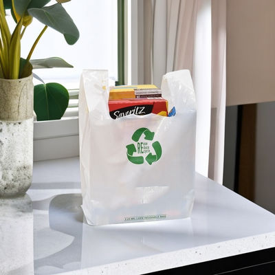 PLA compostável biodegradável sacos de celulose camisola para supermercado