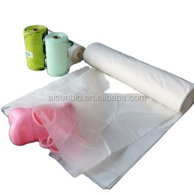 Sacos de camisetas compostáveis de celulose de amido de milho para embalagens de supermercado