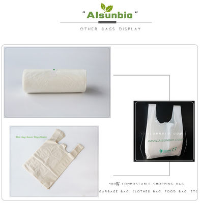 Saco de compras biodegradável reutilizável T-shirt forma ODM