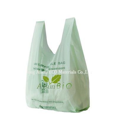 OEM Saco de compras biodegradável PBAT PLA Amido de milho Norma EN13432