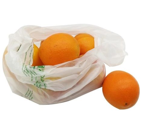 Saco de compras biodegradável de PLA plástico compostável personalizado