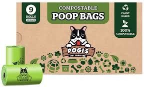 Amigável ao ambiente 100% biodegradável e compostável Pequeno-almoço Animais de estimação Saco de cocô Sacos de lixo de cão Logotipo OEM sustentável Aceitar 15 Micron BPI