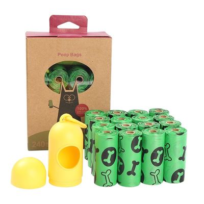 moq oem 10000 rolo venda a quente por atacado sacos de plástico de resíduos de cães sacos de cocô para cães