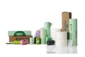 Sacos de excrementos de cães de plástico biodegradáveis impressos sob medida para venda