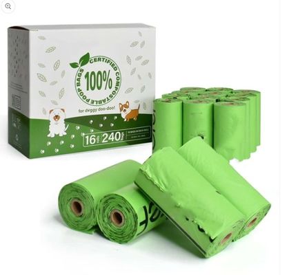 Sacos de cocô para cães 100% compostáveis e à prova de vazamento