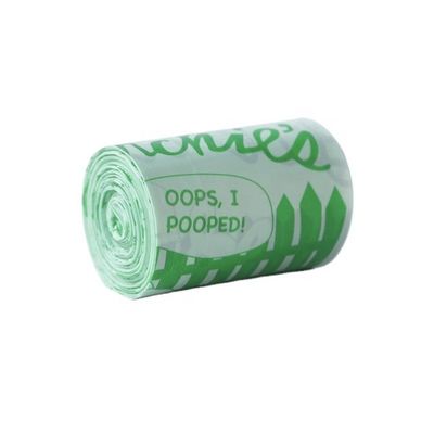 Sacos de plástico de amido de milho compostáveis Sacos biodegradáveis de cocô para cães pequenos