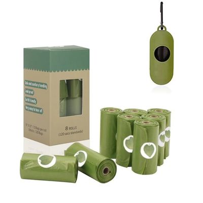 Saco de cocô de cão descartável e compostável para lixo certificado TUV