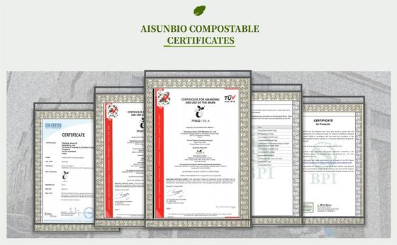 Sacos biodegradáveis compostáveis para cães Resíduos de gatos Certificado EN13432
