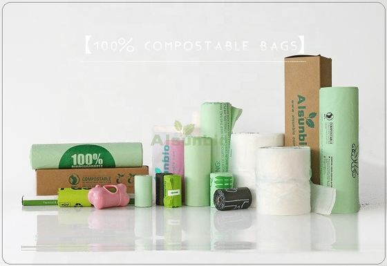 Veste 100% biodegradável Sacos de Resíduos para Animais de Criança Rolo Para Cocô de Cão Personalizado