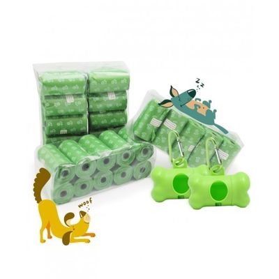 Sacos de plástico compostáveis para excrementos de cães Sacos de lixo biológico PLA PBAT