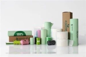 Sacos de cocó biodegradáveis grandes personalizados para humanos 7mic 8mic