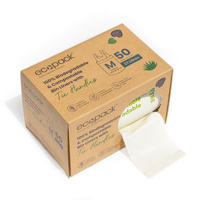 33 galões Sacos de lixo ecológicos Sacos de composto Coleta de resíduos de cozinha