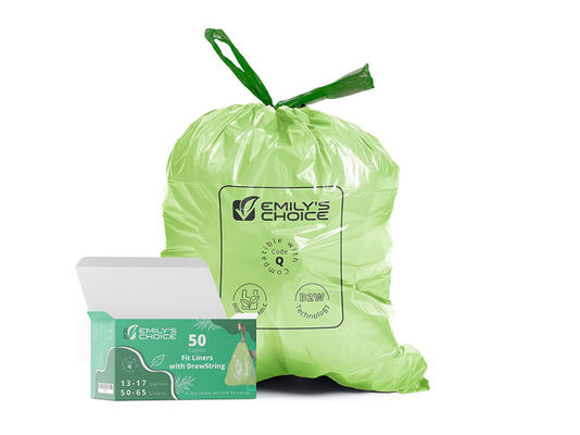 ASTMD6400 Sacos de embalagens de lixo com compostagem certificada 8L 10L 15L