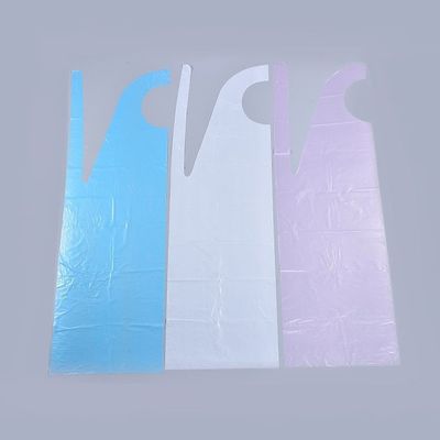 Aventais descartáveis biodegradáveis de plástico transparente para restaurantes