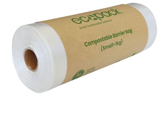 Embalagens de lixo compostáveis de amido de milho doméstico para supermercado