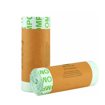 Sacos de lixeira 100% biodegradáveis Lixeiras de lixo compostáveis PLA PBAT