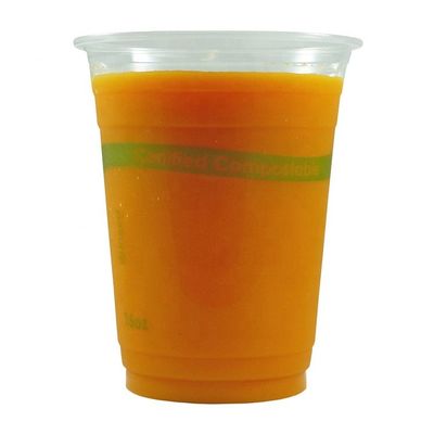 Copo de PLA biodegradável e compostável para chá de café e soda