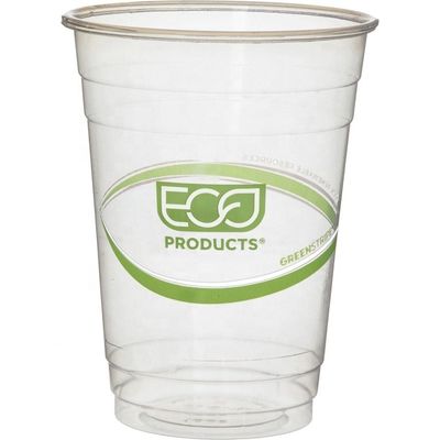 Disponível PLA 9 Oz copos compostáveis em forma de U personalizado impresso