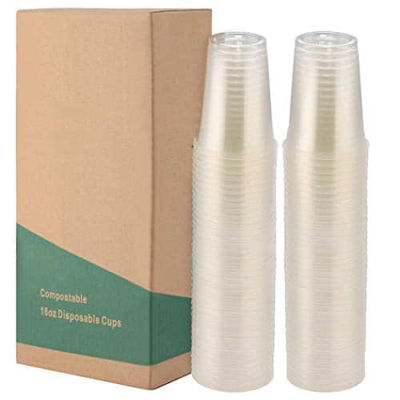 16 oz de bebidas biodegradáveis copos de PLA Odm para casamento