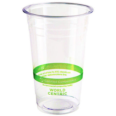 Compostabilidade de festa Copo Frio 10oz 12oz Logotipo personalizado