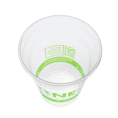 Compostabilidade de festa Copo Frio 10oz 12oz Logotipo personalizado