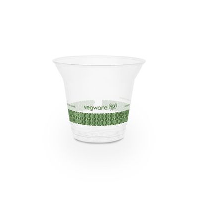 100% de copos de PLA biodegradáveis compostáveis 12 14 16 oz para água potável