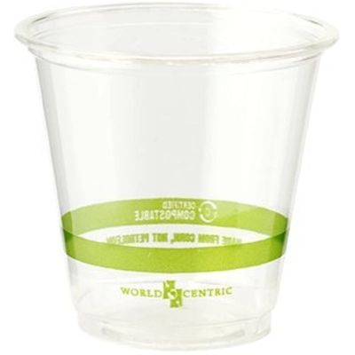 PLA Bio Compostable Clear Cups With Lids 16 Oz Cup Drinking Milk Tea (Copo de chá com leite para beber)