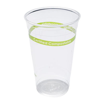 PLA compostável Biodegradável copos de plástico 12 oz para bebida fria