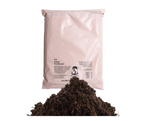 Saco de correio compostável poli-impresso sob medida Preto Rosa Azul