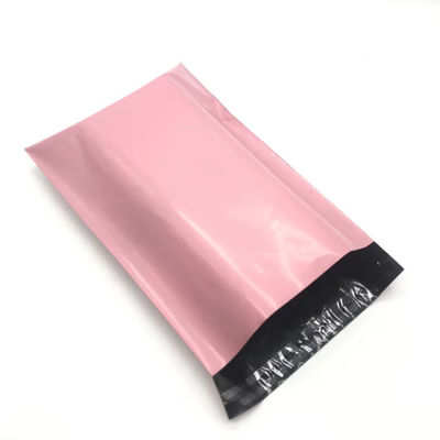 Saco de correio compostável poli-impresso sob medida Preto Rosa Azul