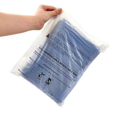 Saco de correio compostável poli-impresso sob medida Preto Rosa Azul