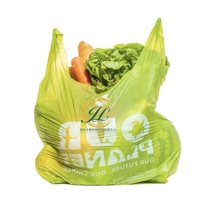 Sacos PBAT Sustentáveis Sacos compostáveis a granel 15 Micron